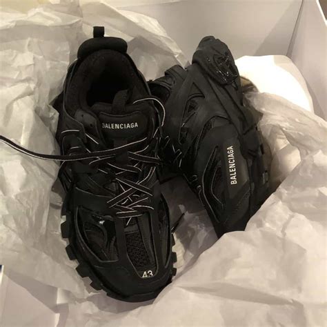 fake balenciaga shoes all black|balenciaga worn out shoes.